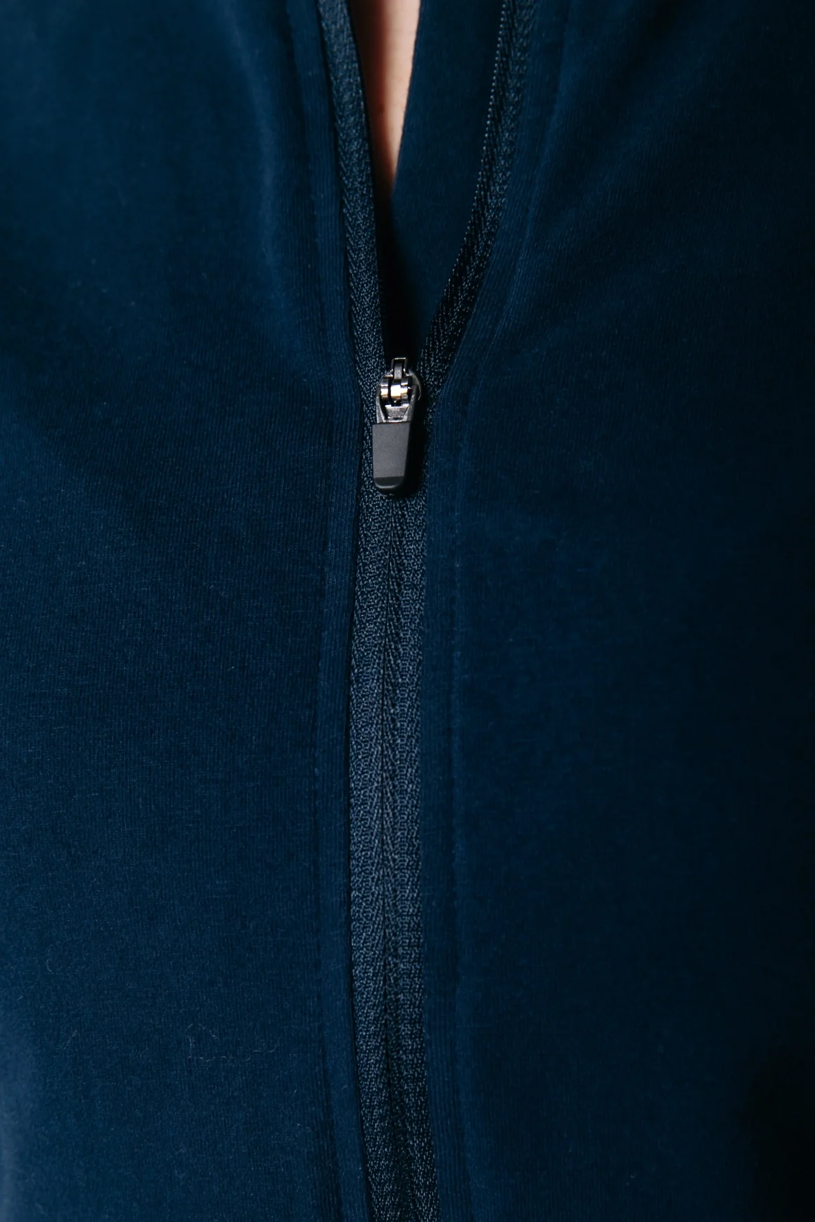 Fitted Full Zip Top | Dark Navy - Image 3