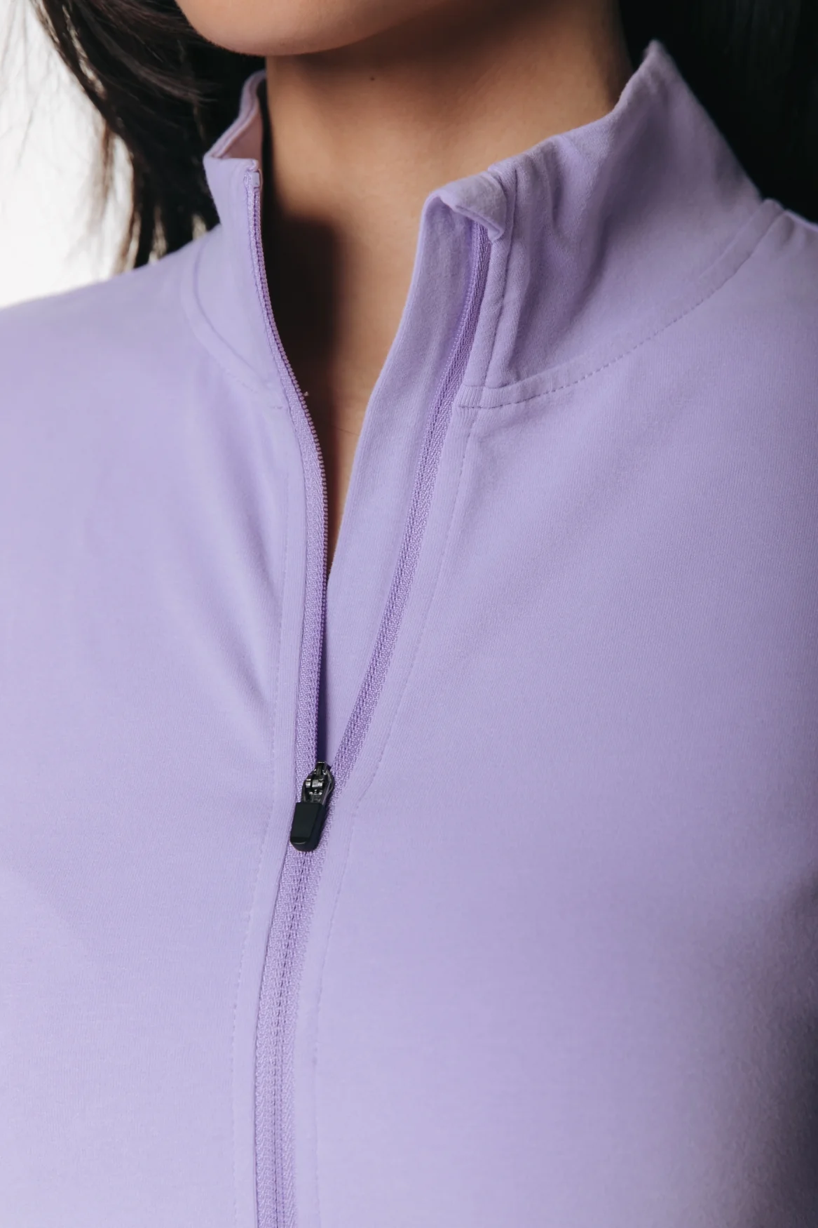 Fitted Full Zip Top | Lilac - Image 5