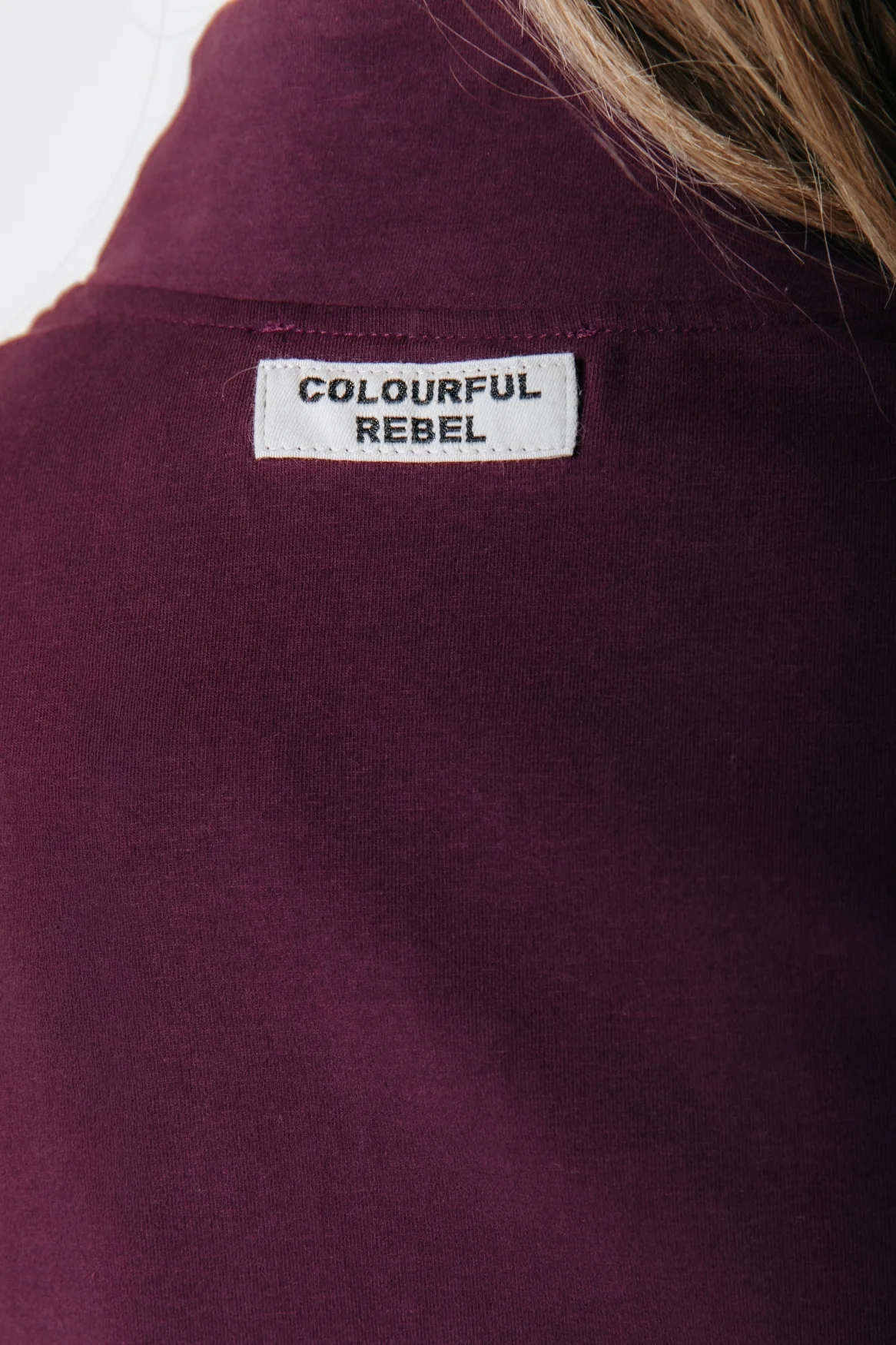 Fitted Full Zip Top | Merlot Red - Image 4