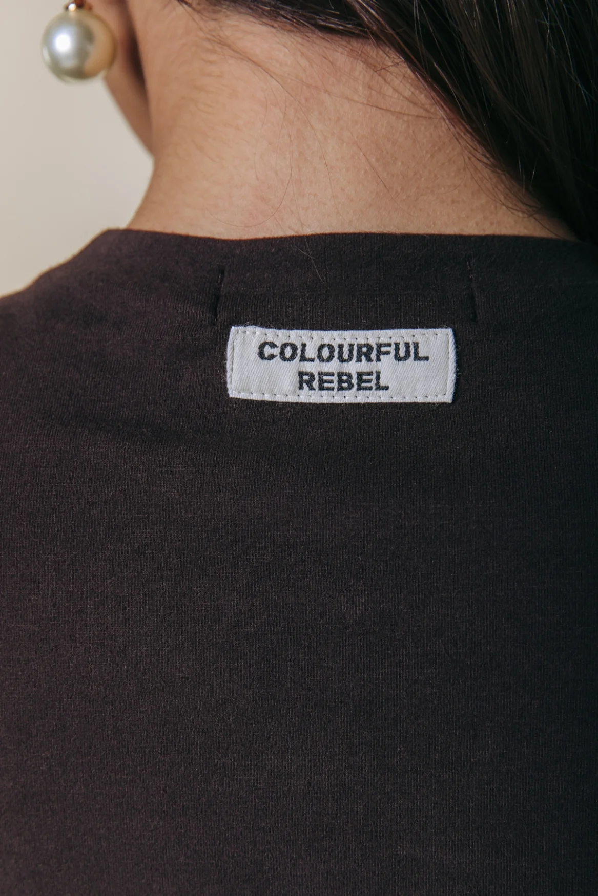 Fitted Longsleeve Top | Darkest Brown - Image 3