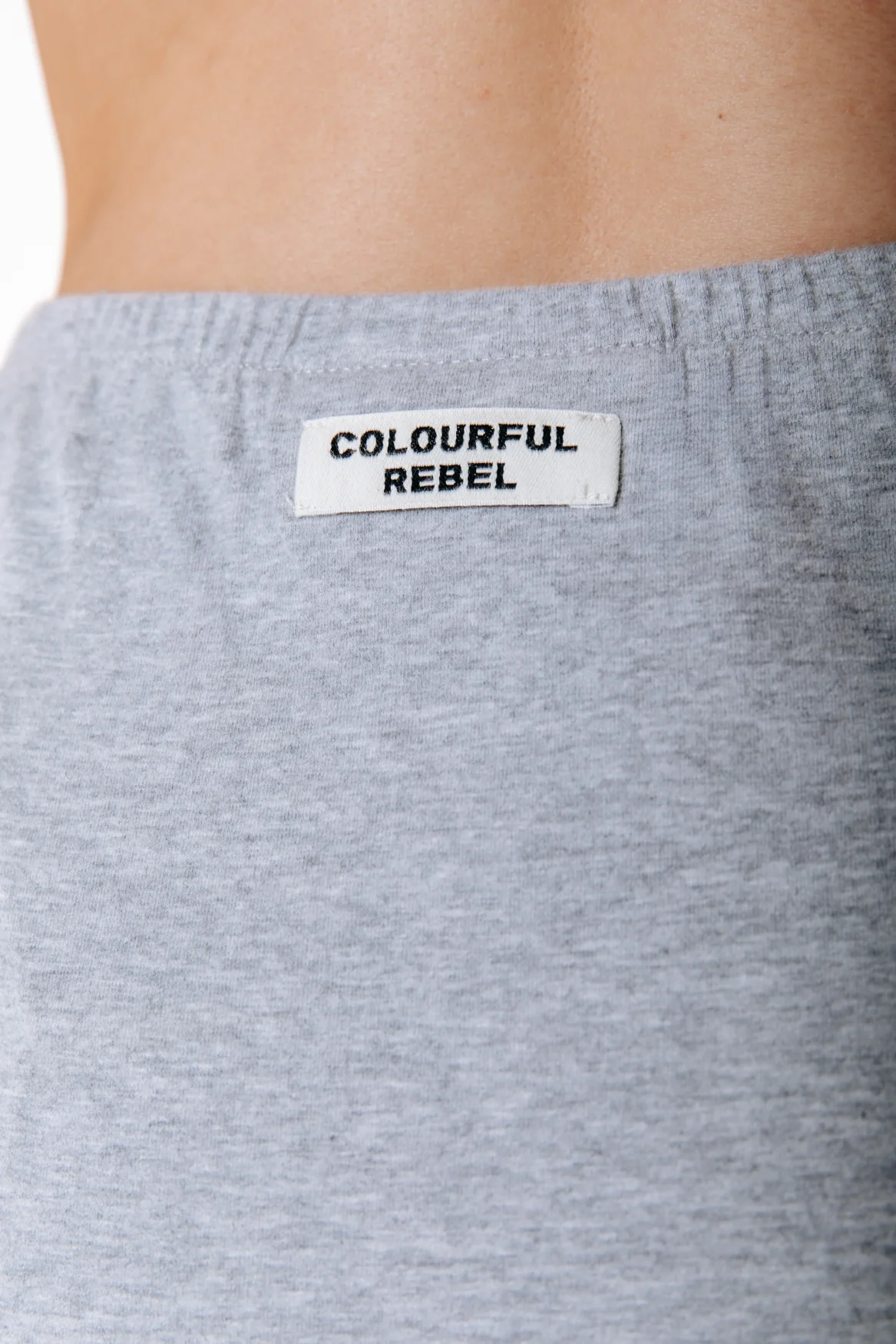 Fitted Maxi Skirt | Medium grey melange - Image 4