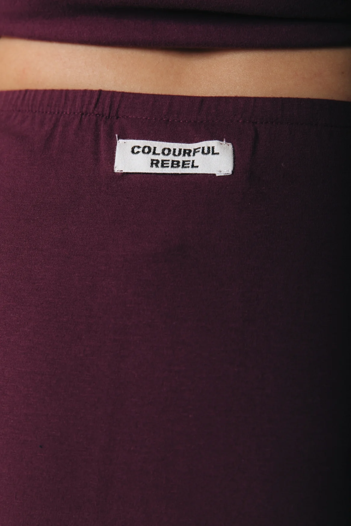 Fitted Maxi Skirt | Merlot Red - Image 3