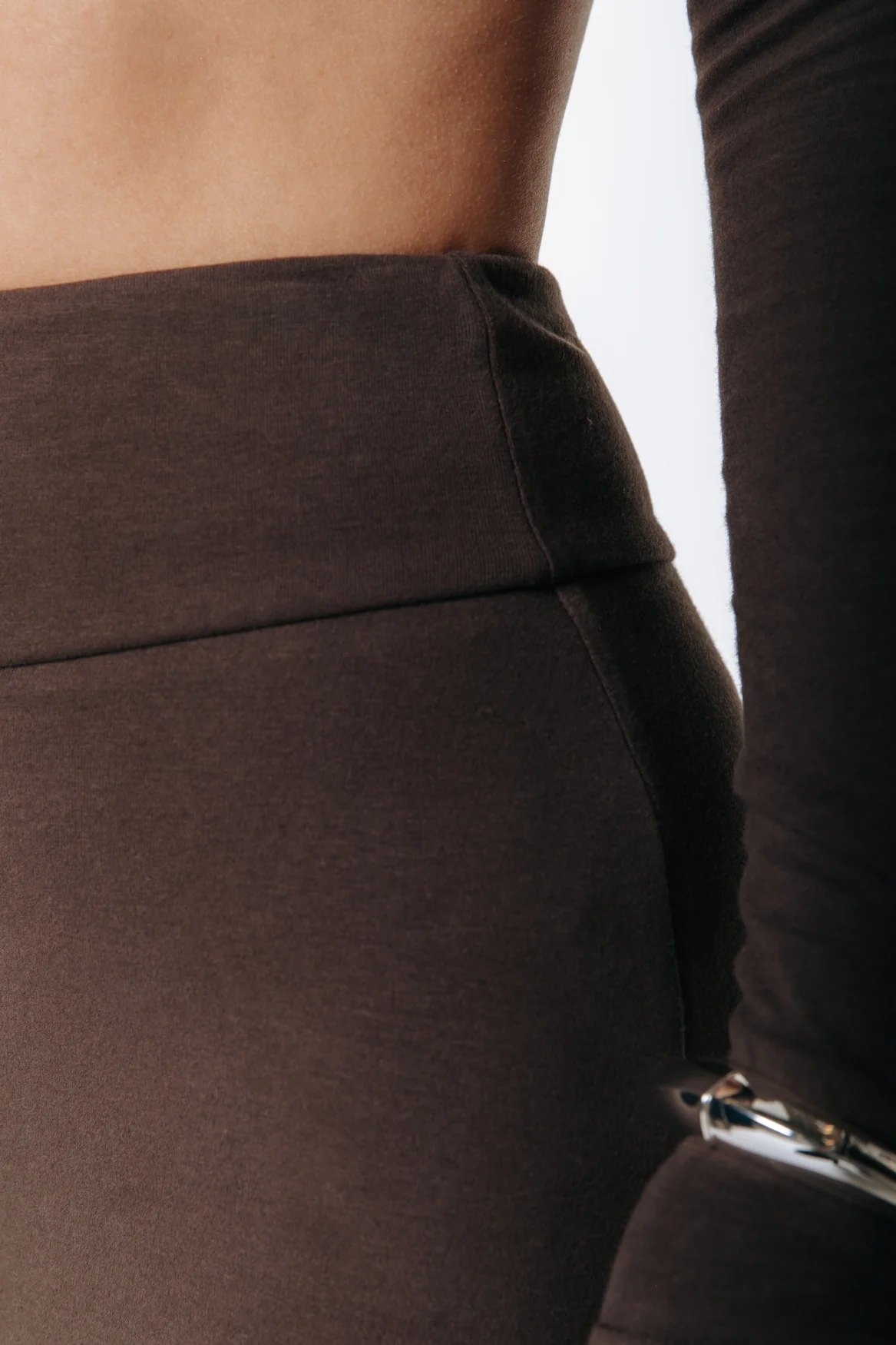 Fitted Skort | Brown - Image 3