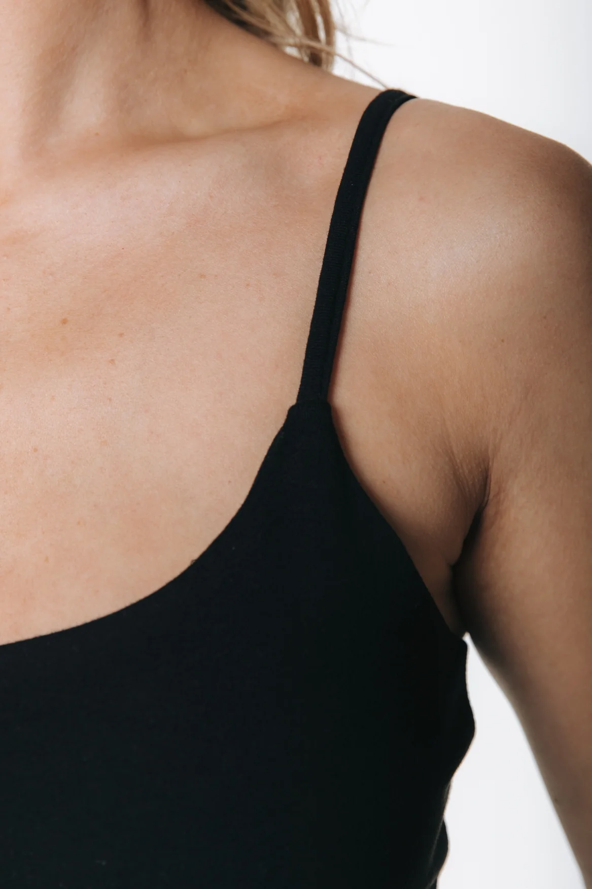 Fitted Strap Top | Black - Image 4