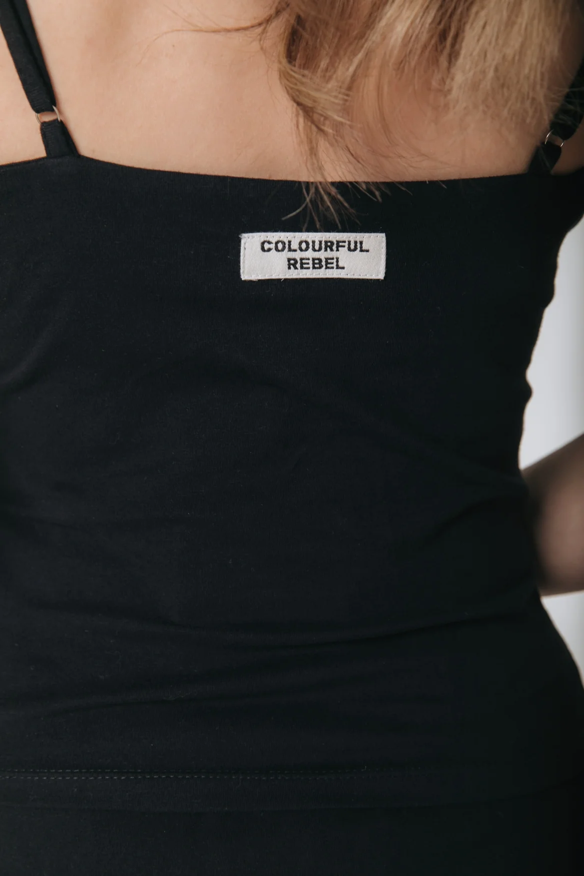 Fitted Strap Top | Black - Image 5