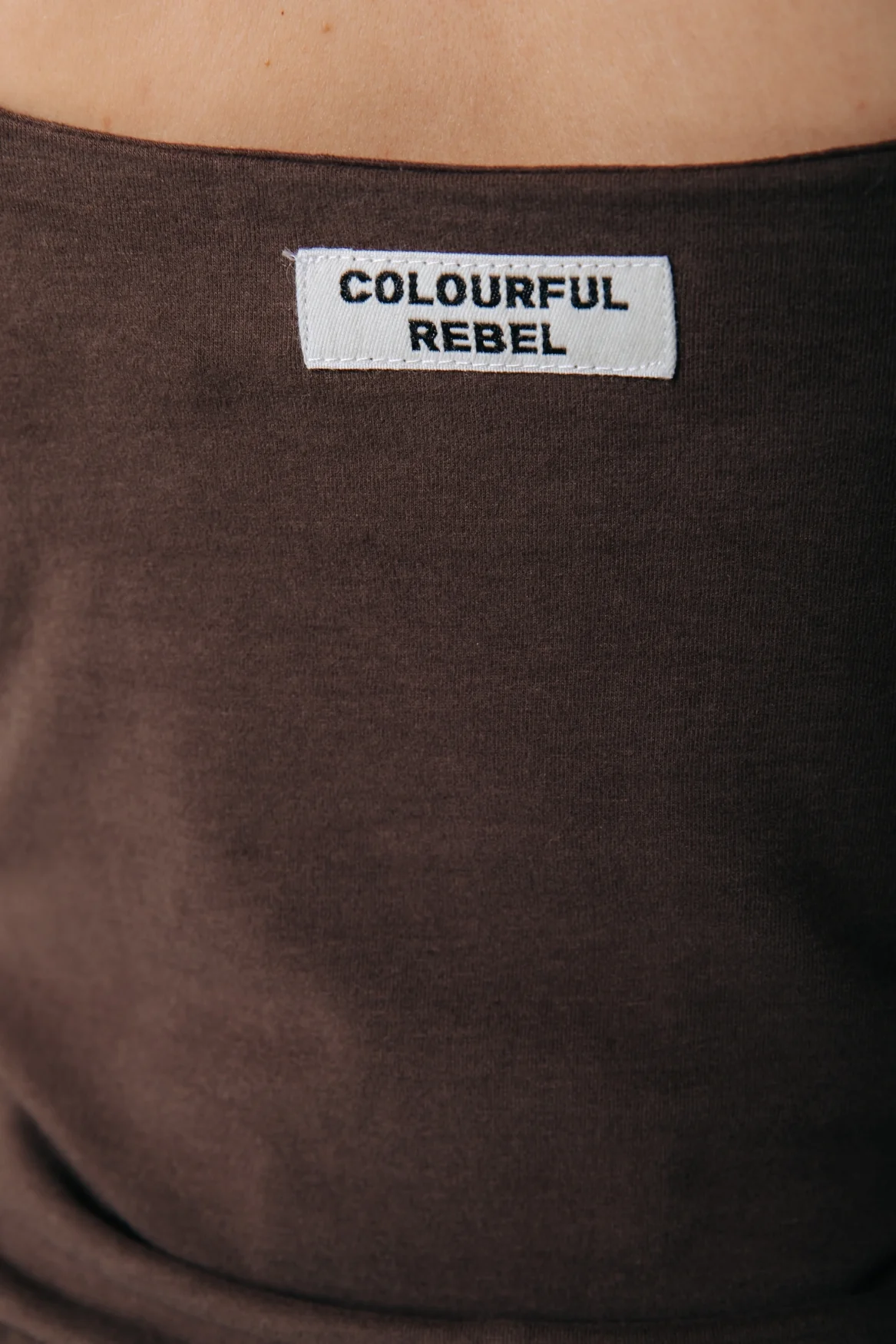 Fitted Strap Top | Brown - Image 5