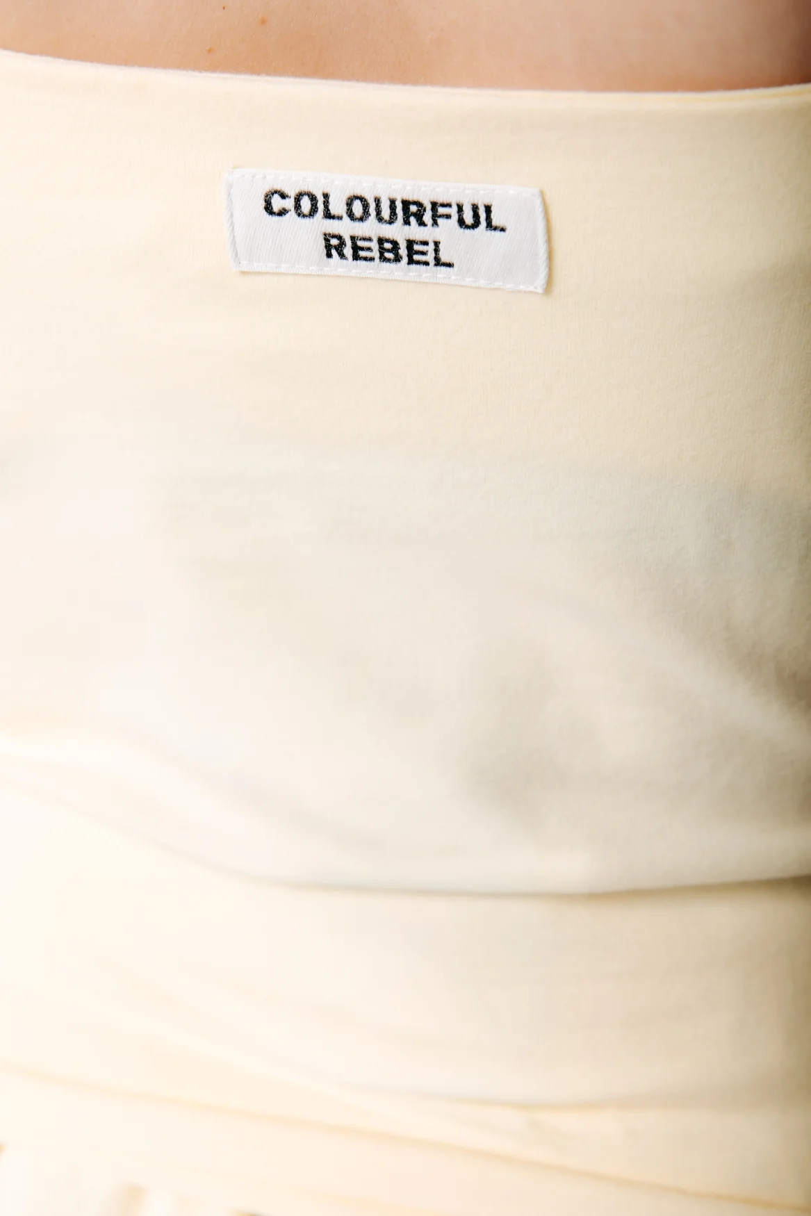 Fitted Strap Top | Soft yellow - Image 3