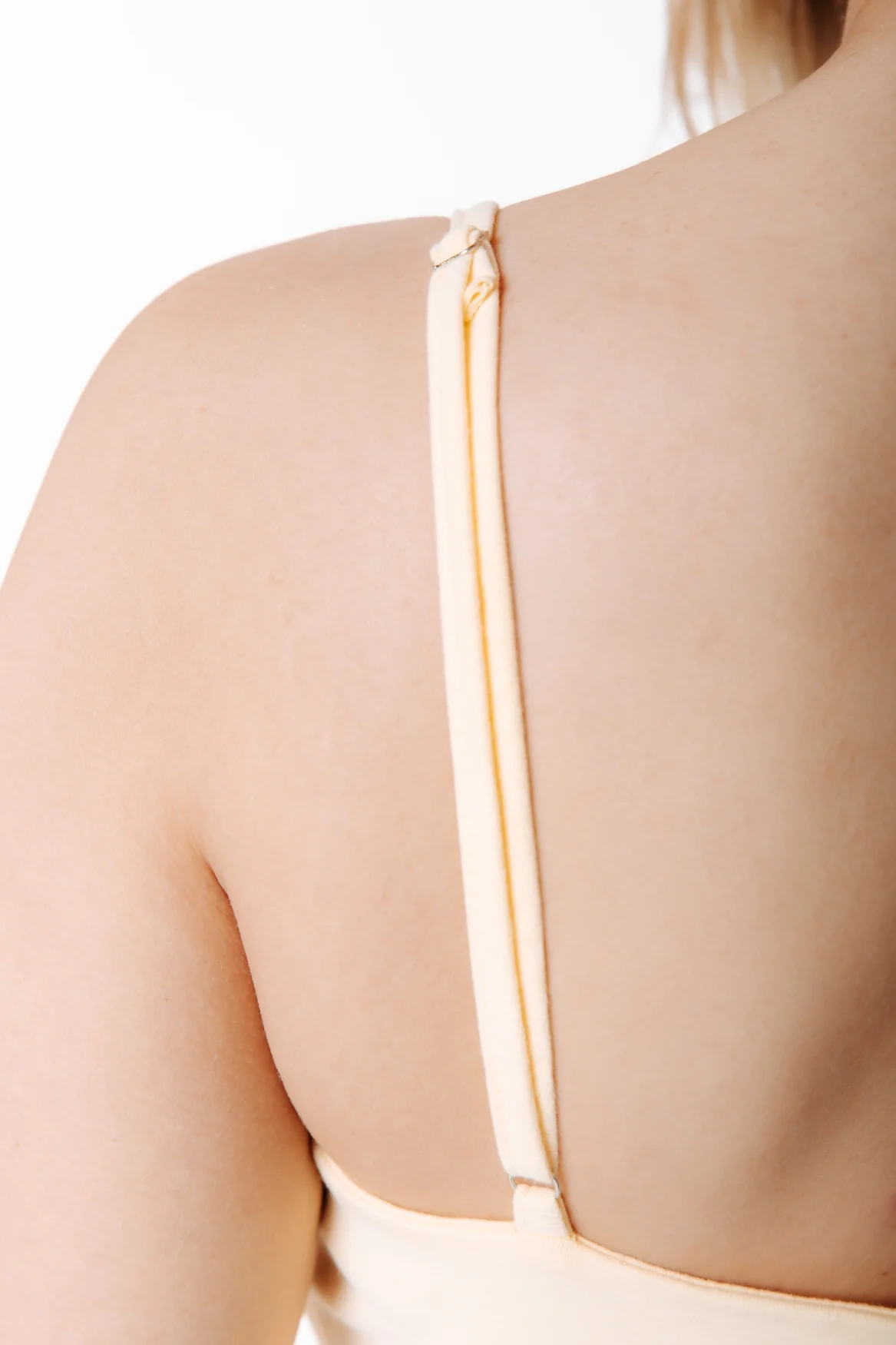 Fitted Strap Top | Soft yellow - Image 4