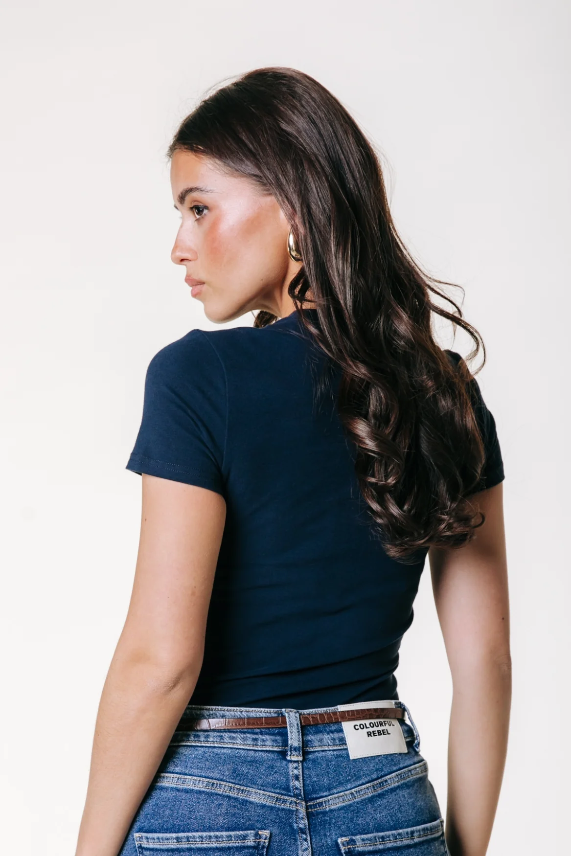 Fitted T-shirt | Dark Navy - Image 5