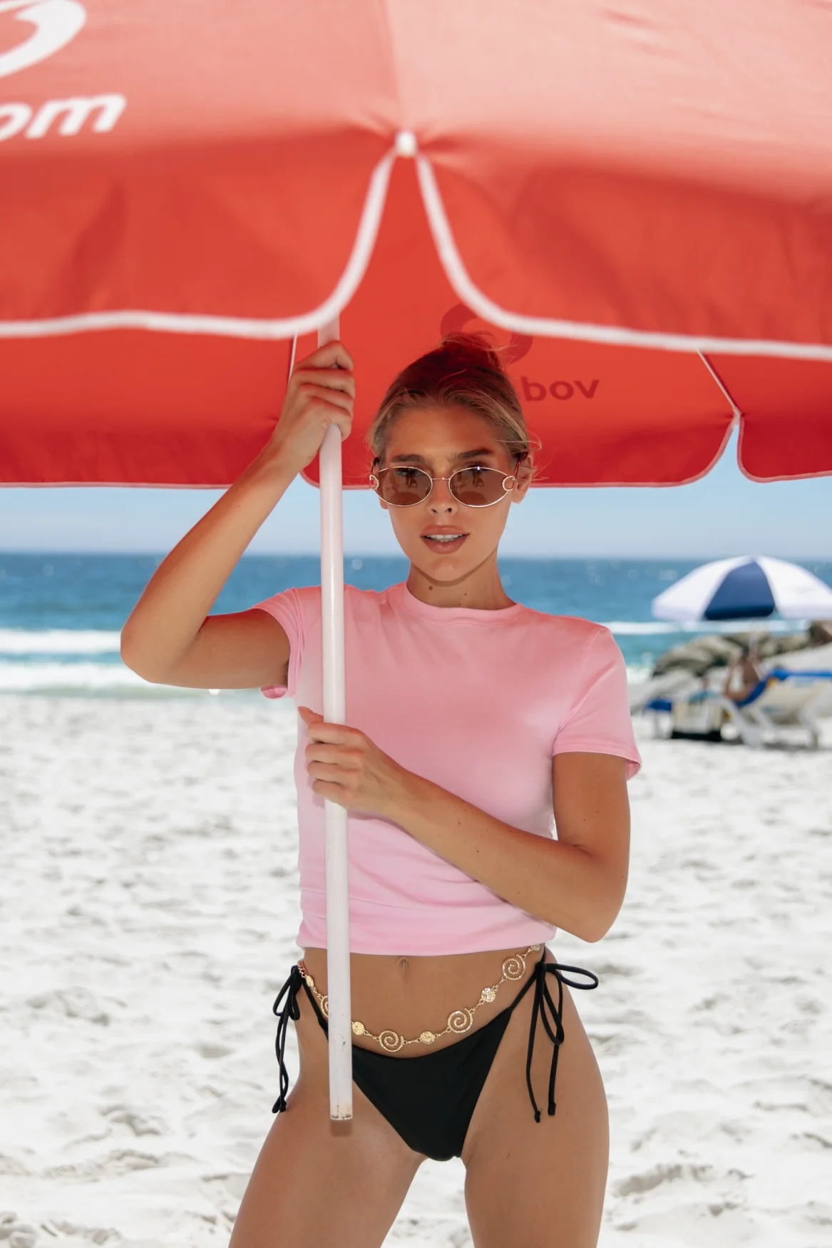 Fitted T-shirt | Soft pink - Image 3