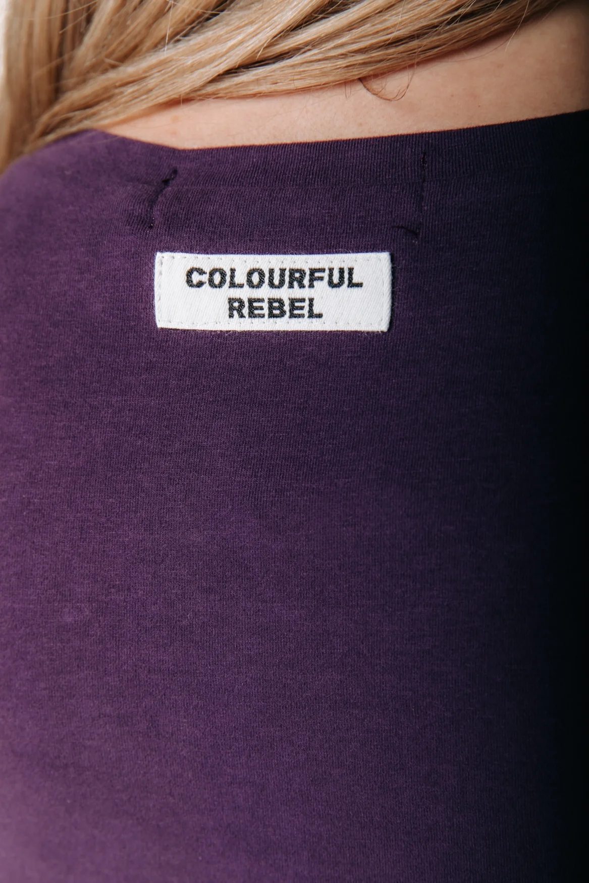 Fitted Wideneck Top | Dark purple - Image 4