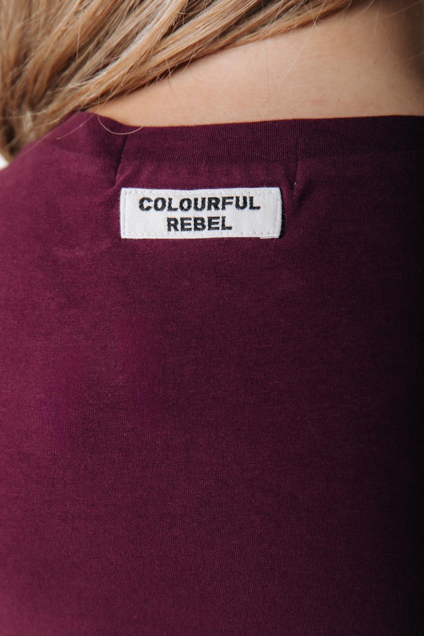 Fitted Wideneck Top | Merlot Red - Image 4
