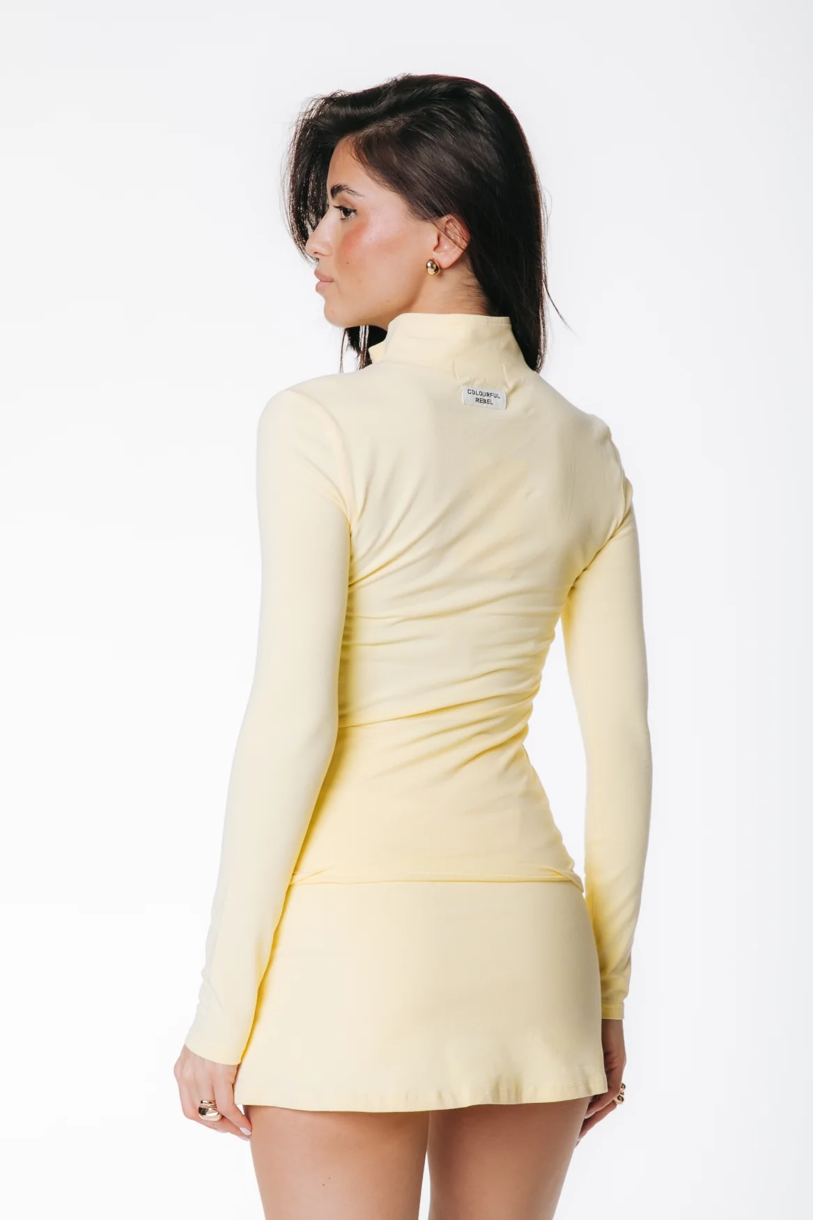 Fitted Zip Top | Soft yellow - Image 4