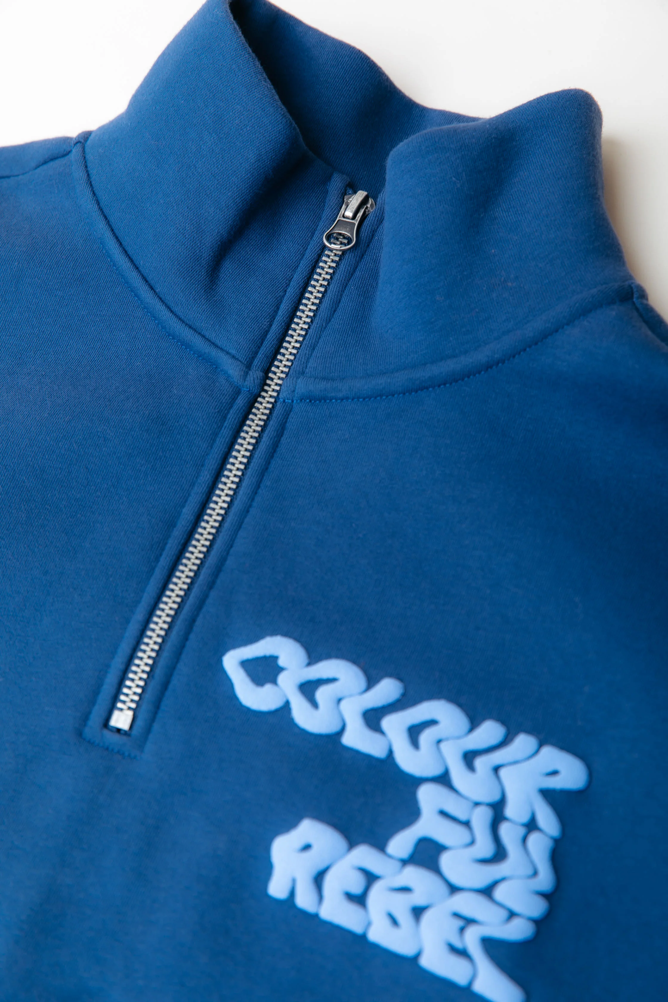 Uni Logo Zip Sweat | Deep Cobalt - Image 4