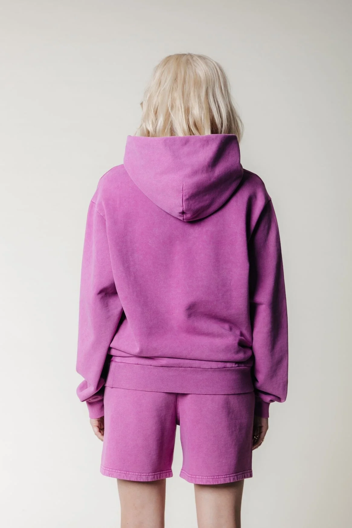 Colourful Rebel Washed Hoodie | Fuchsia - Image 3