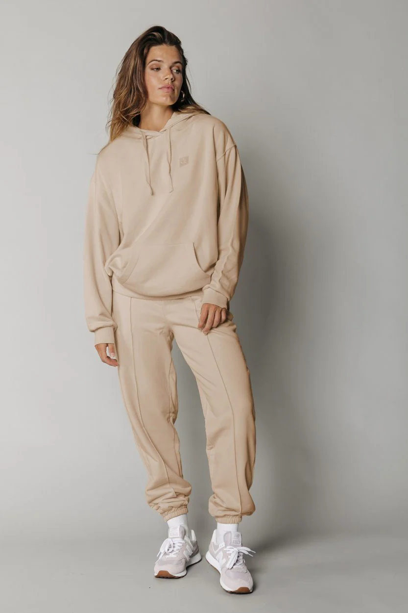 Uni Pintuck Jogger | Sand