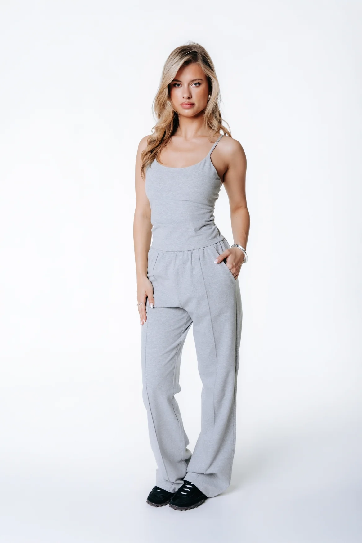 Sport Pants | Medium grey melange - Image 3