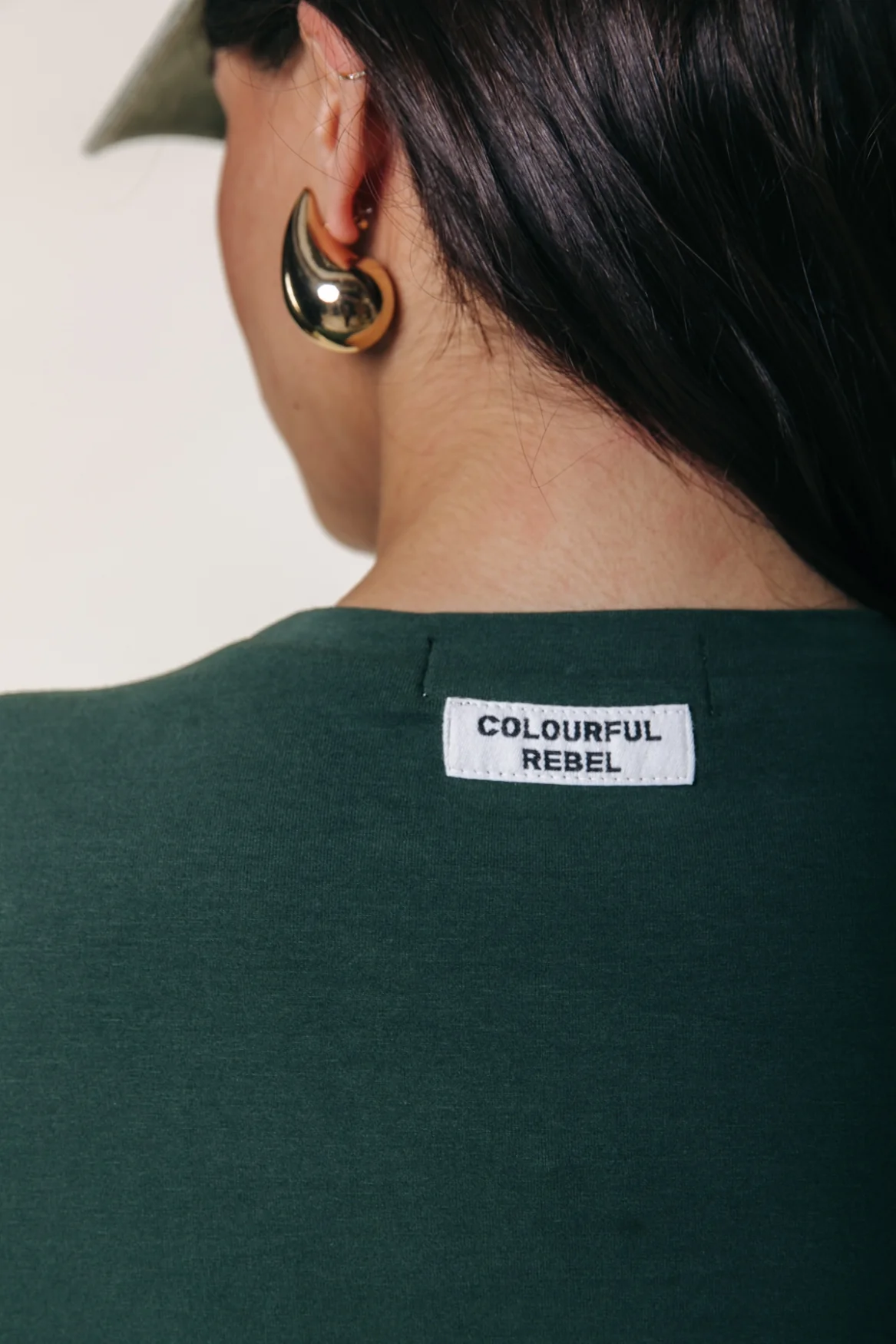 Fitted Longsleeve Top | Dark green - Image 5