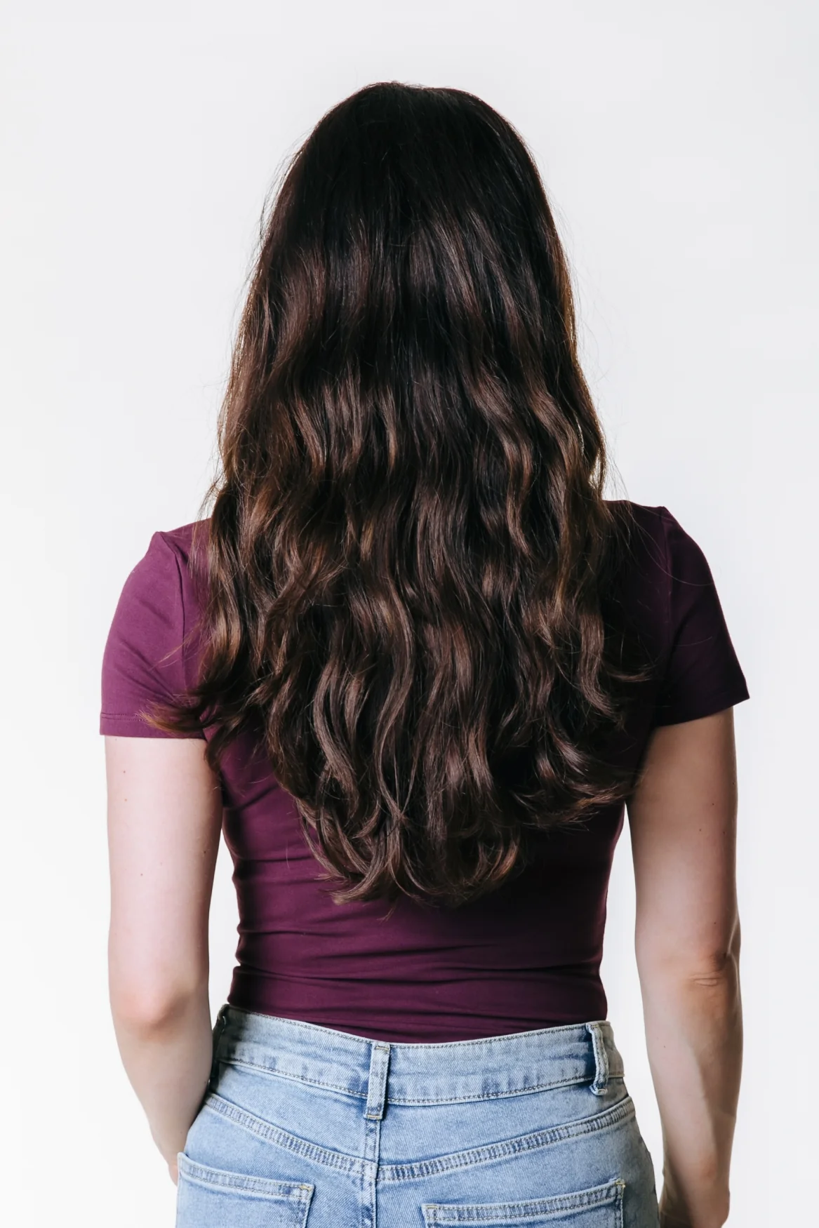 Fitted T-shirt | Merlot Red - Image 4
