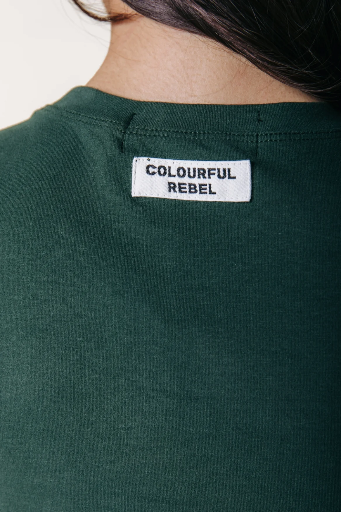 Fitted T-shirt | Dark green - Image 6
