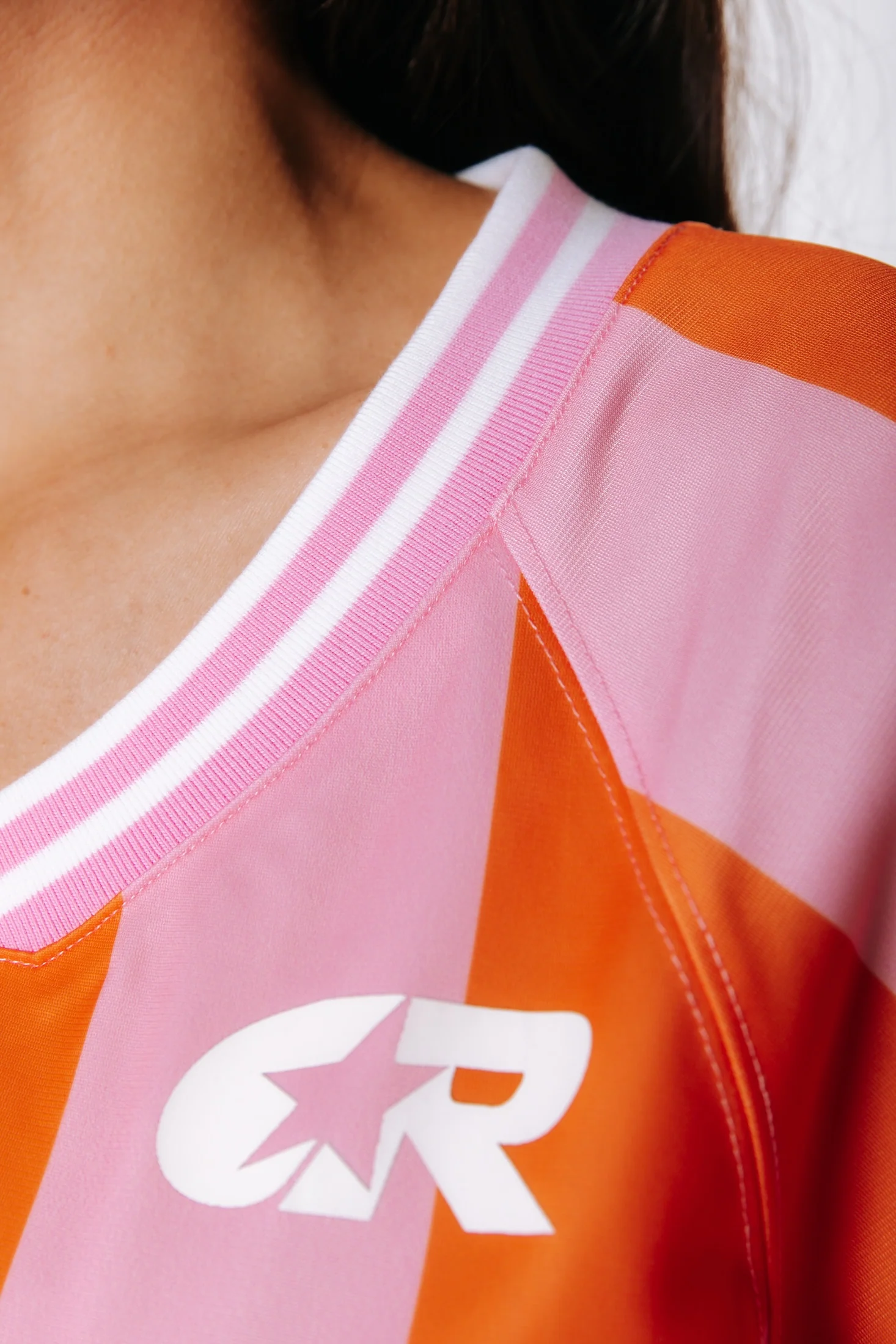 World Cup Mesh Football T-shirt | Pink/Orange - Image 6