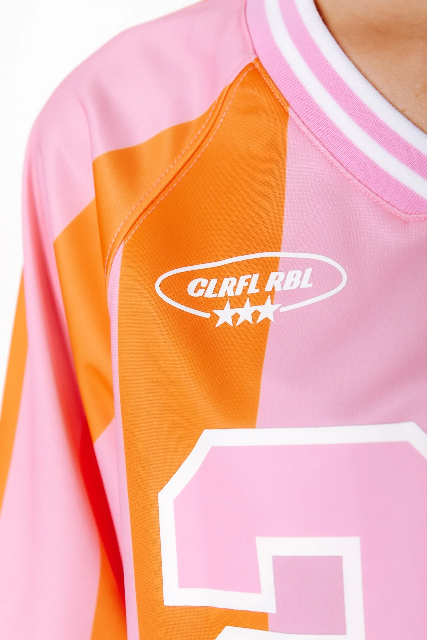 World Cup Mesh Football T-shirt | Pink/Orange - Image 7