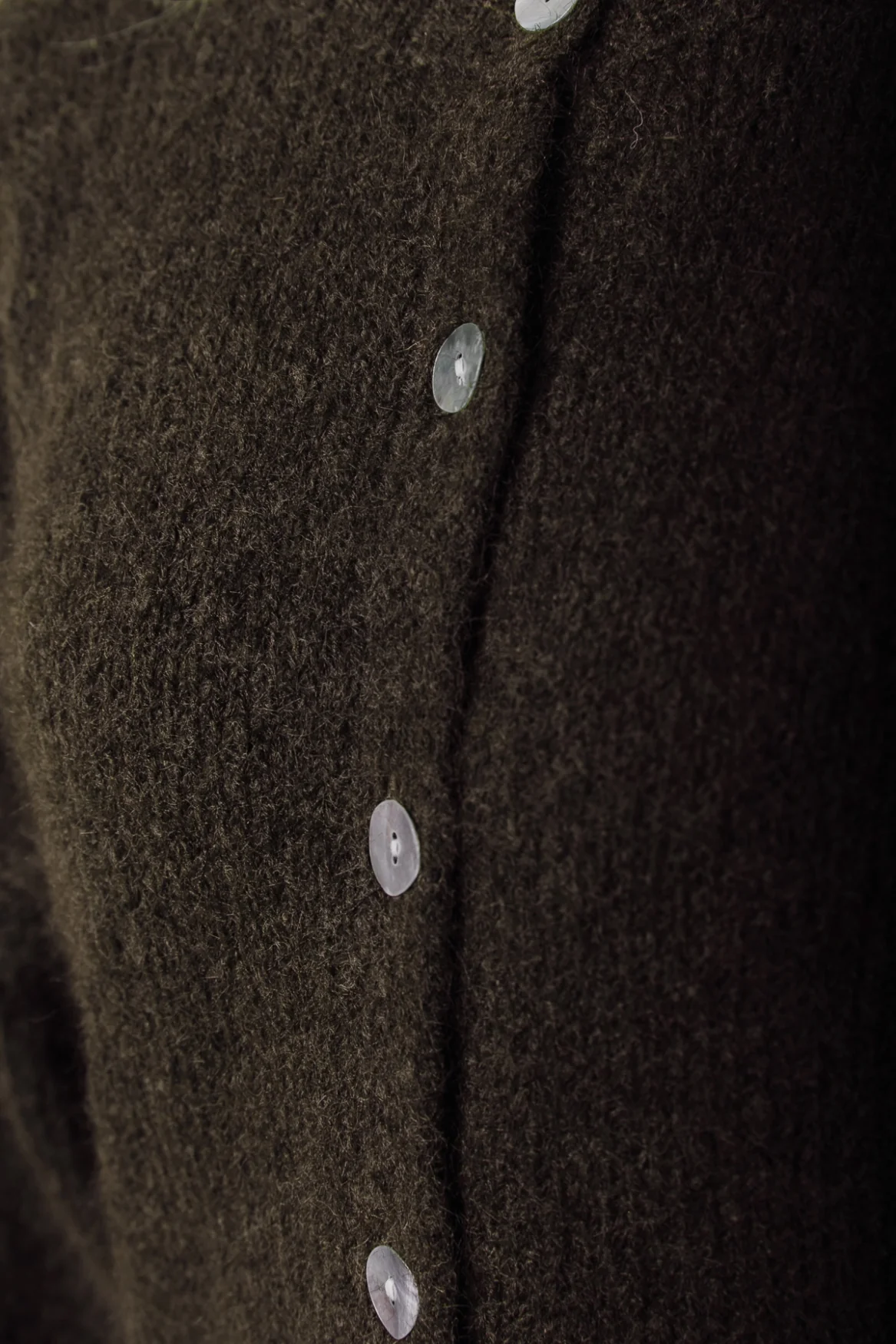 Yara Knitted Cardigan | Brown - Image 3
