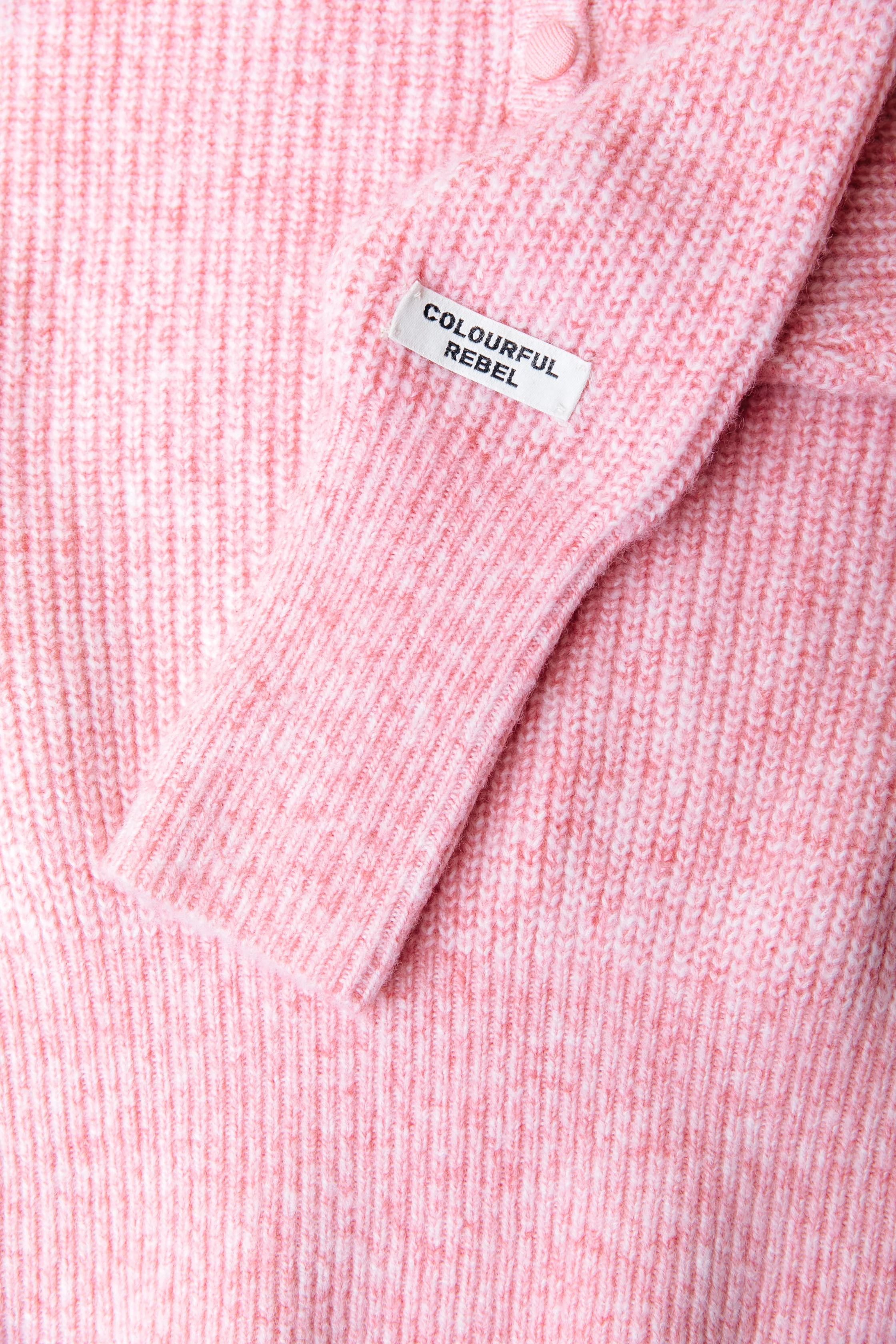 Yfke Button Knit | Coral - Image 5